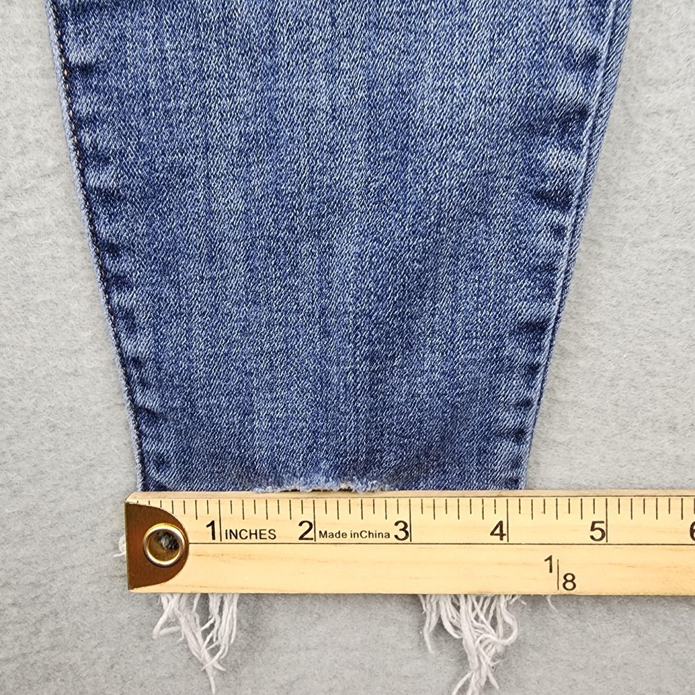 Lucky Brand Mid Rise Skinny Ava Ankle Jeans Womens 0/25 Blue Raw Hem Stretch - Picture 12 of 15